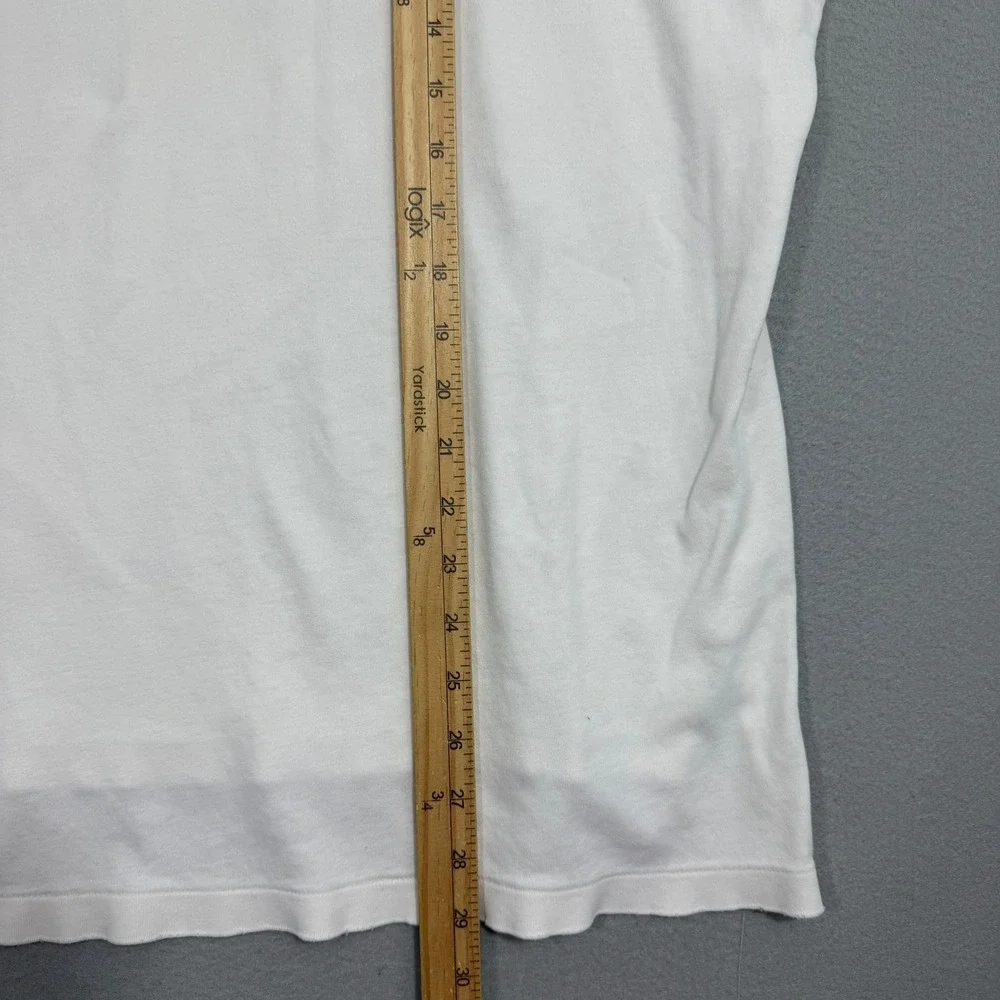 Vintage Polo Ralph Lauren Polo XL White Polo Shirt Distressed Grunge Preppy 90s